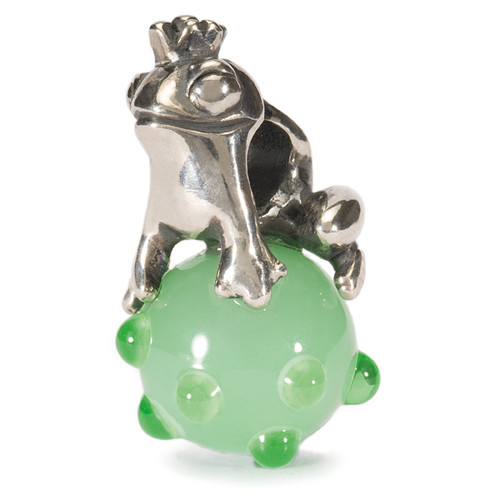 Trollbeads Silver & Glass Charm, The Frog Prince, World Tour Germany