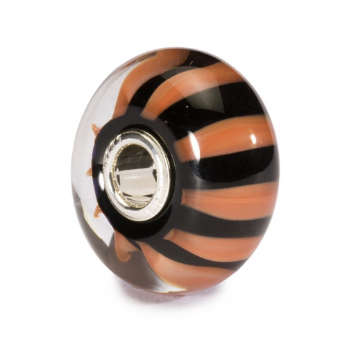 Trollbeads Glass Bead Coral Stripe