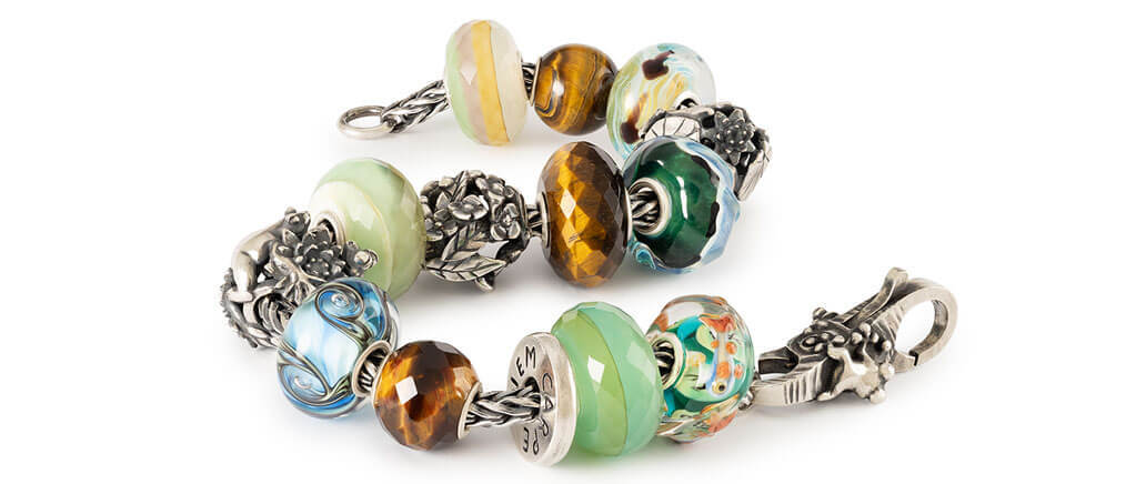 Trollbeads Bracelet Green and Brown