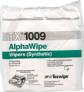Texwipe TX1009 AlphaWipe Double Knit Polyester 9