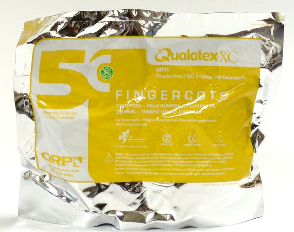 QRP 7CL Large Antistatische Latex-Fingerbetten – ESD Klasse 100, 720 Stück, Pulverfrei