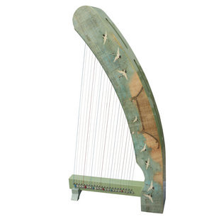 Buy Professional Konghou Instrument Ancient Chinese Zither 23 Strings with Pictures of Cranes 箜篌 Buy Professional Konghou Instrument Ancient Chinese Zither 23 Strings with Pictures of Cranes 箜篌