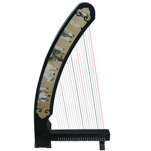 Buy Professional Konghou Instrument Ancient Chinese Zither 23 Strings with Pictures of  Ancient People 箜篌
