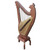 Buy Professional Level Modern Konghou Instrument Ancient Chinese Zither 27 Strings with Legs 箜篌