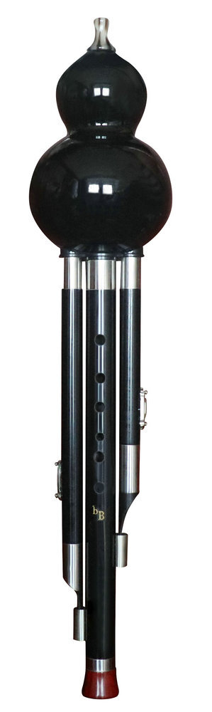 Buy Concert Grade Chinese Free Reed Gourd & Black Sandalwood Flute Hulusi Instrument 葫芦丝