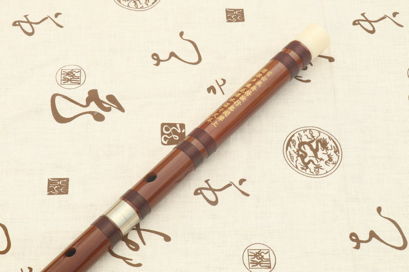 Concert Grade Bitter Bamboo Flute Chinese Dizi Instrument 2 Sections with Accessories 笛子 Concert Grade Bitter Bamboo Flute Chinese Dizi Instrument 2 Sections with Accessories 笛子