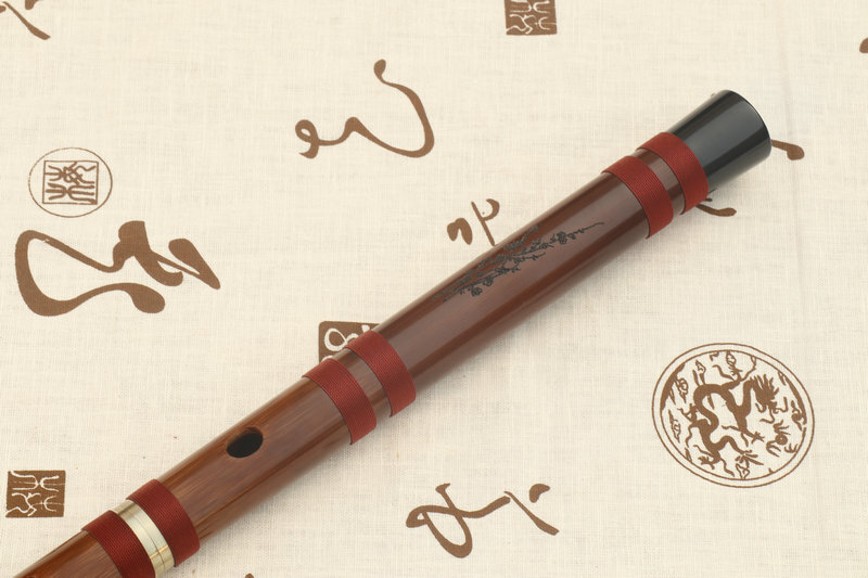 Buy Concert Grade Chinese Bitter Bamboo Flute Dizi Instrument 2 Sections With Accessories 笛子