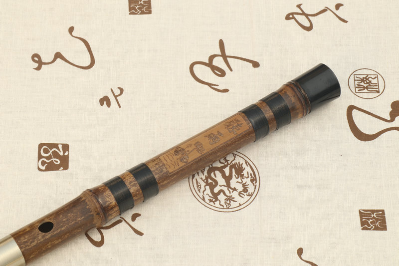 Buy Professional Level Purple Bamboo Flute Chinese Dizi Instrument with Accessories 笛子