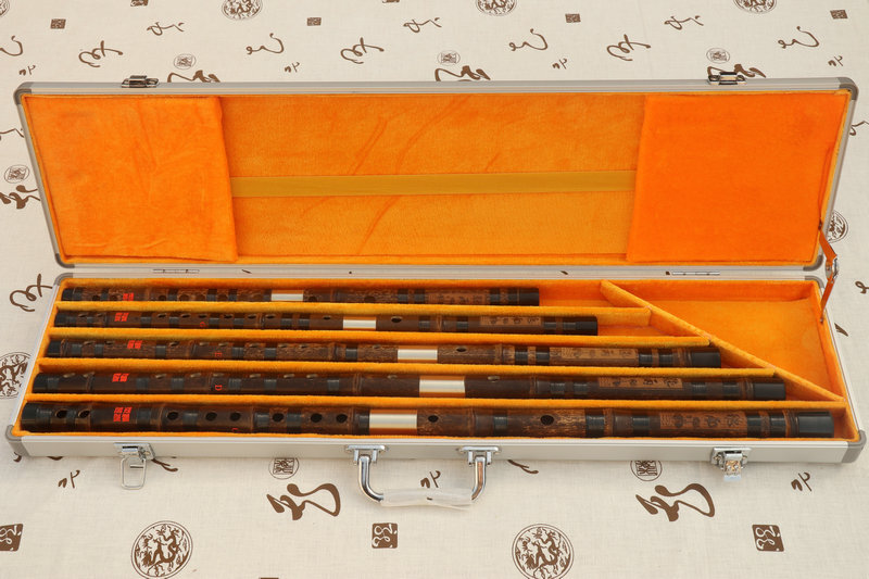 Buy Professional Level Chinese Purple Bamboo Flute Dizi Instruments Kit with Case 笛子