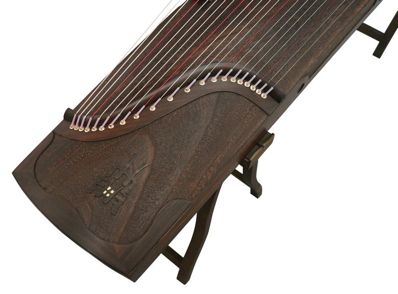 Premium Quality Whole Piece Digged Plain Surface Guzheng Instrument With Characters