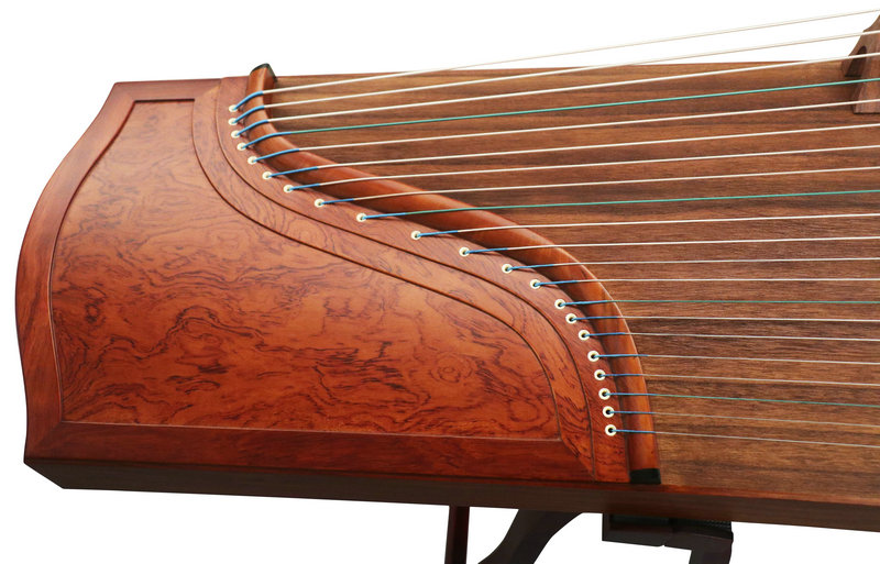 Concert Grade Plain Surface Guzheng Instrument Chinese Zither Harp