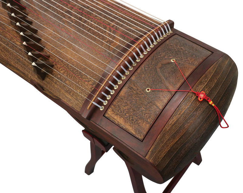 Premium Quality Whole Piece Digged Ancient Style Plain Surface Guzheng Instrument