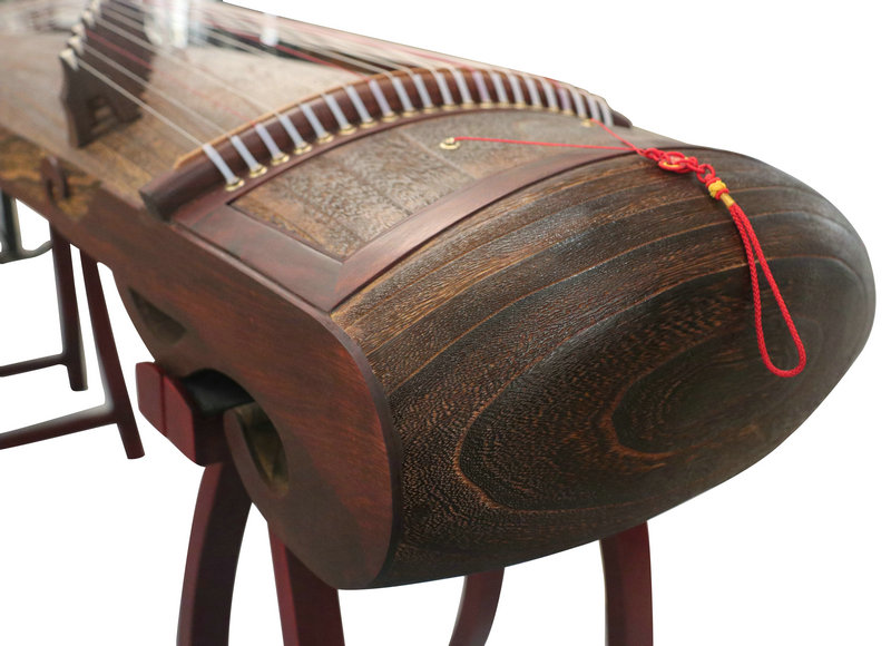 Premium Quality Whole Piece Digged Ancient Style Plain Surface Guzheng Instrument