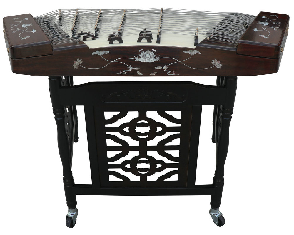 Buy Concert Grade Wenge Wood Yangqin Instrument Chinese Hammered Dulcimer 402 Type with Accessories 402 扬琴