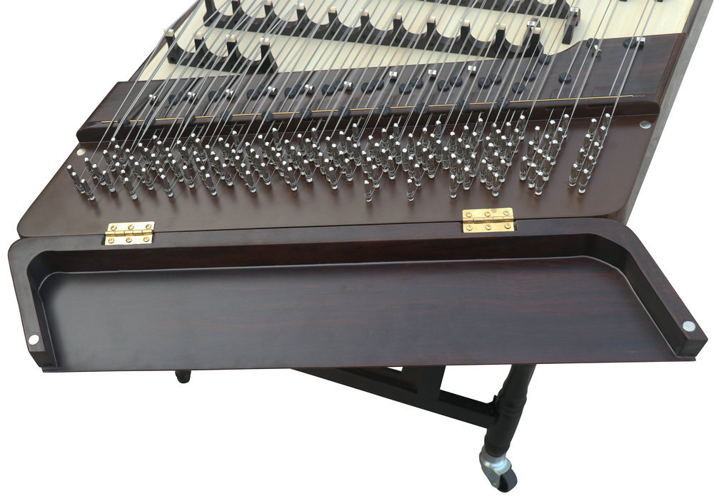 Buy Concert Grade Black Sandalwood Yangqin Instrument Chinese Hammered Dulcimer G402 Type with Accessories G402 扬琴