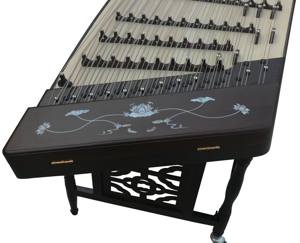 Buy Concert Grade Wenge Wood Yangqin Instrument Chinese Hammered Dulcimer 402 Type with Accessories 402 扬琴