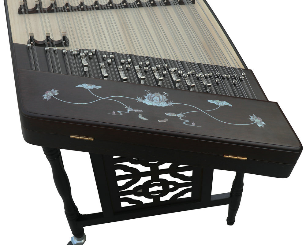Buy Concert Grade Wenge Wood Yangqin Instrument Chinese Hammered Dulcimer 402 Type with Accessories 402 扬琴