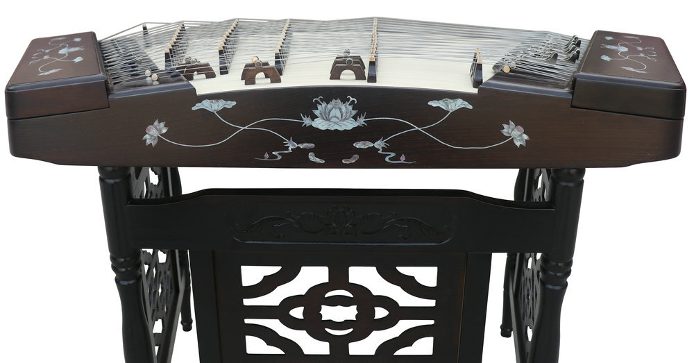 Buy Concert Grade Wenge Wood Yangqin Instrument Chinese Hammered Dulcimer 402 Type with Accessories 402 扬琴