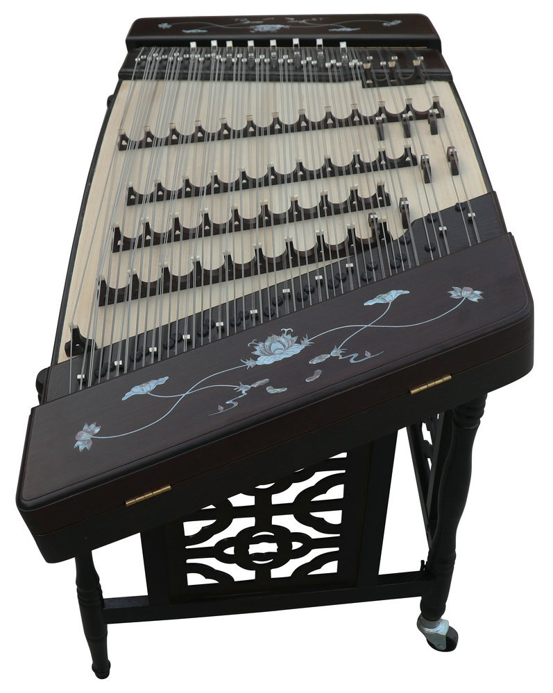 Buy Concert Grade Wenge Wood Yangqin Instrument Chinese Hammered Dulcimer 402 Type with Accessories 402 扬琴