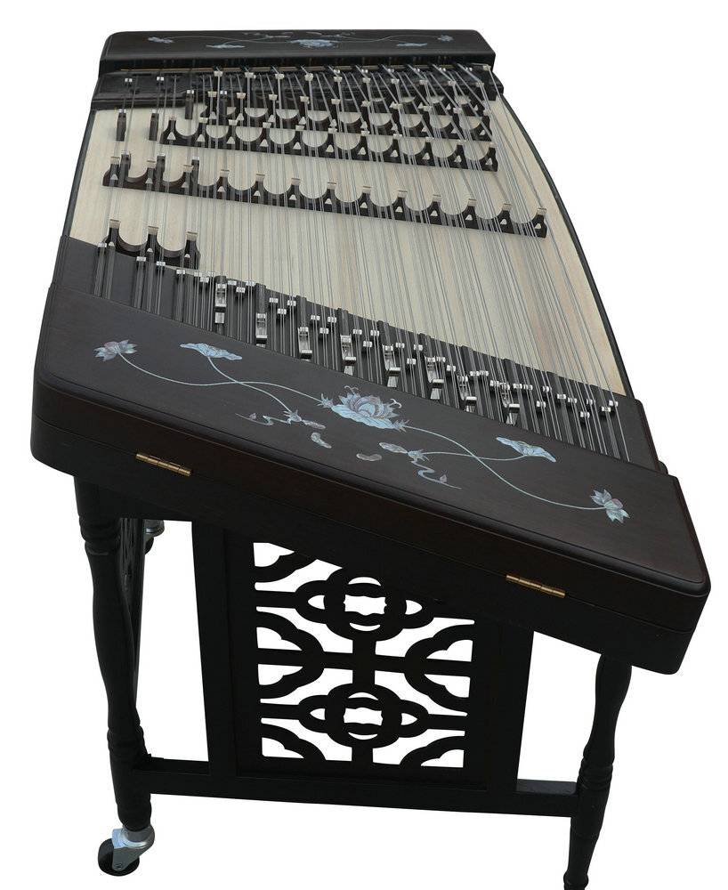 Buy Concert Grade Wenge Wood Yangqin Instrument Chinese Hammered Dulcimer 402 Type with Accessories 402 扬琴