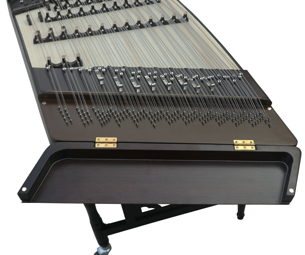 Buy Concert Grade Wenge Wood Yangqin Instrument Chinese Hammered Dulcimer 402 Type with Accessories 402 扬琴
