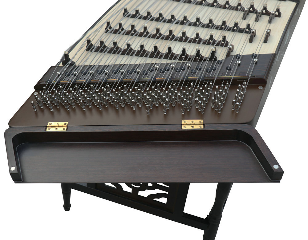 Buy Concert Grade Wenge Wood Yangqin Instrument Chinese Hammered Dulcimer 402 Type with Accessories 402 扬琴