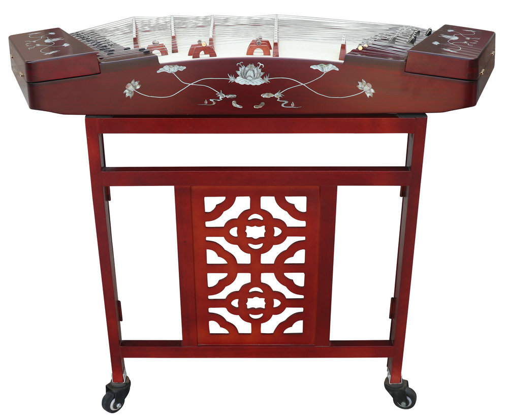 Buy Professional Hardwood Yangqin Instrument Chinese Hammered Dulcimer 402 Type with Accessories 402 扬琴