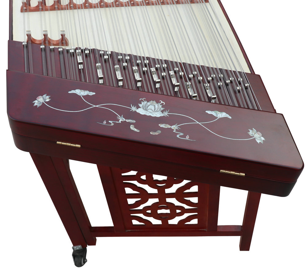 Buy Professional Hardwood Yangqin Instrument Chinese Hammered Dulcimer 402 Type with Accessories 402 扬琴v