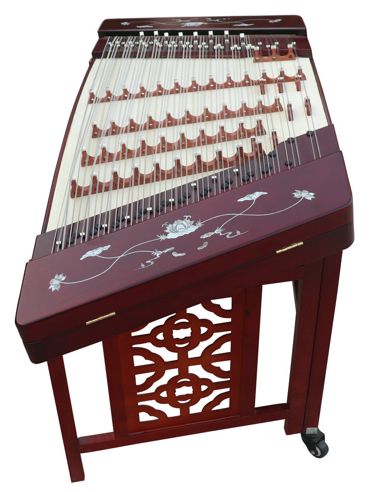 Buy Professional Hardwood Yangqin Instrument Chinese Hammered Dulcimer 402 Type with Accessories 402 扬琴