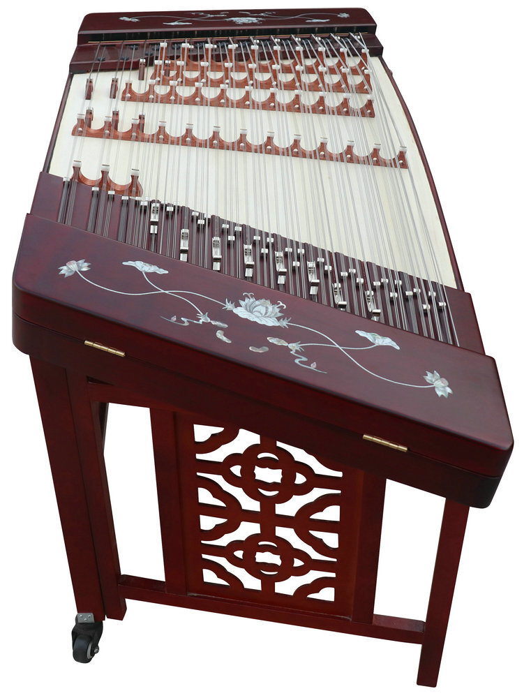 Buy Professional Hardwood Yangqin Instrument Chinese Hammered Dulcimer 402 Type with Accessories 402 扬琴