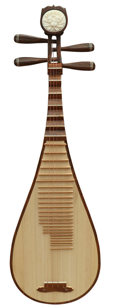 Buy Premium Quality Golden Sandalwood Pipa Instrument Chinese Lute With Accessories 琵琶