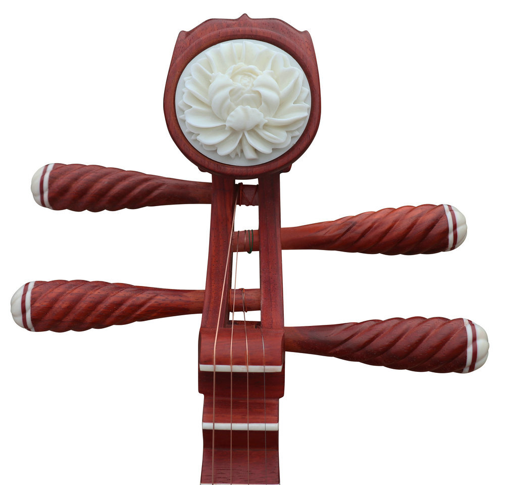 Professional Travel Size Rosy Sandalwood Pipa Instrument Chinese Lute With Accessories 琵琶