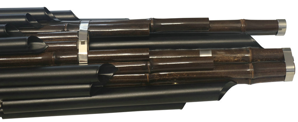 Buy Concert Grade Chinese Ancient Instrument Sheng 21 Pipes Bamboo and Black Pipes  & Extra Keyboards With Case 笙
