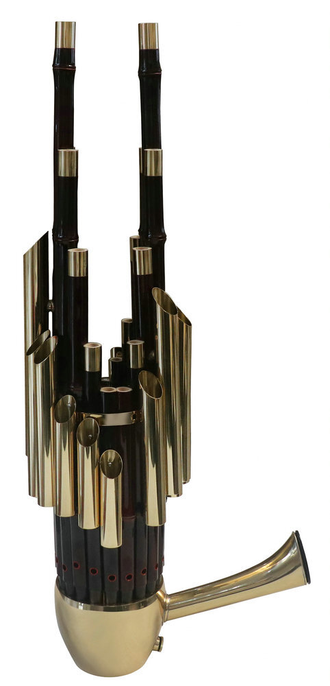 Buy Professional Level Chinese Ancient Instrument Golden Sheng 17 Pipes With Case 笙
