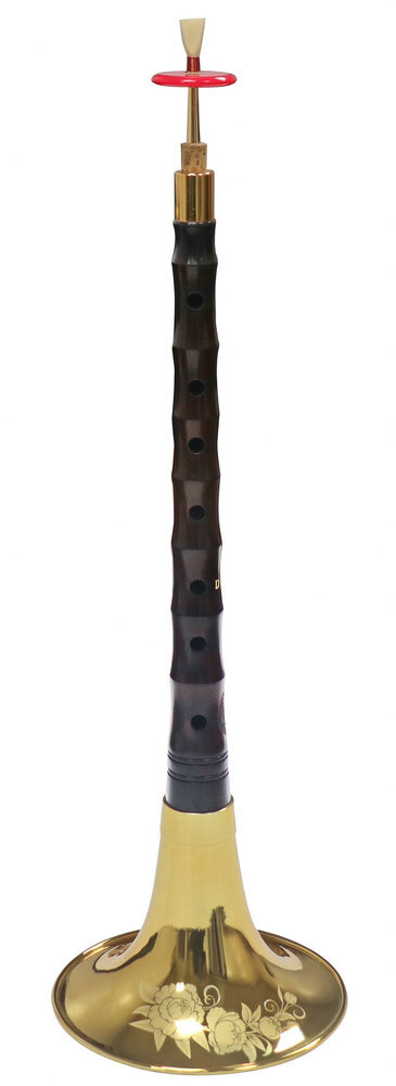 Buy Premium Quality Aged Rosewood Flower Carved Suona Chinese Horn with Bag 唢呐
