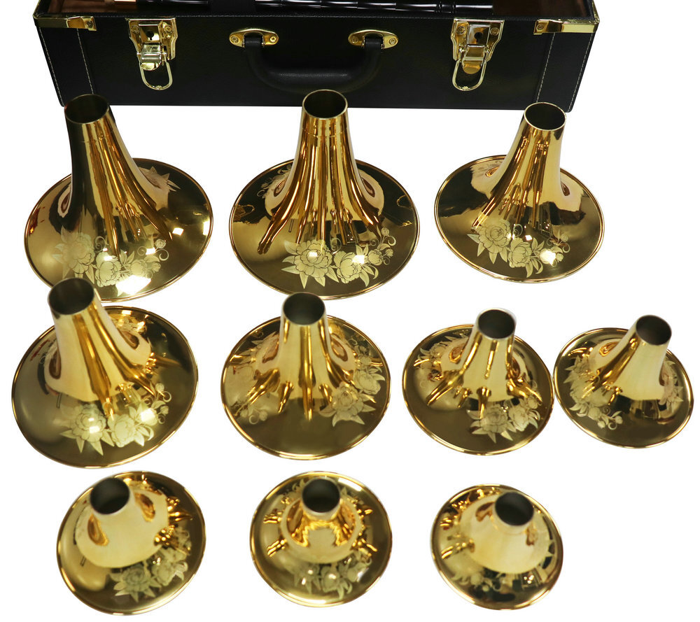 Buy Concert Grade Black Sandalwood Suona Kit Chinese Trumpet 10 Pcs with Case 唢呐套装