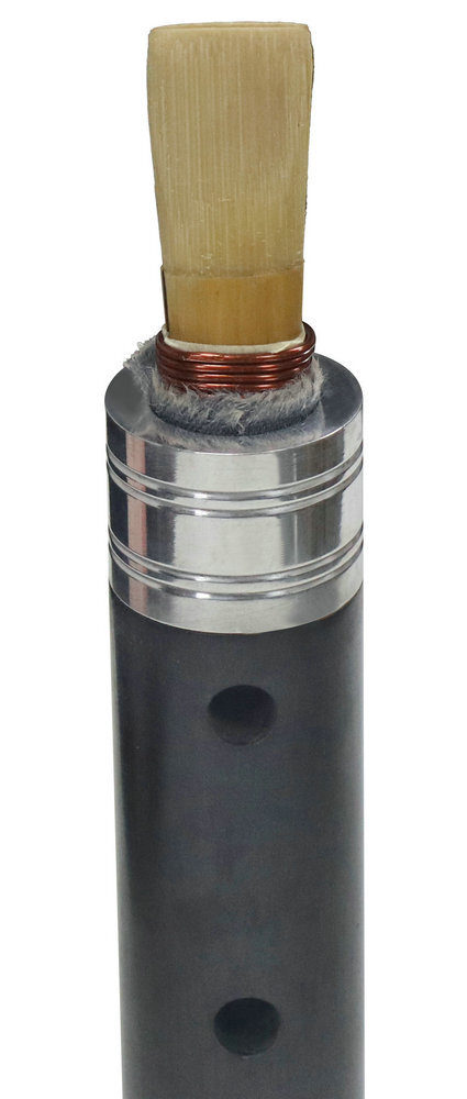 Buy Professional Level Black Sandalwood Guanzi Instrument Chinese Whistle A Key with Bag 管子