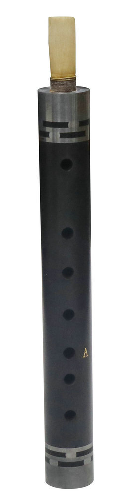 Buy Professional Black Sandalwood Guanzi Instrument Chinese Whistle A Key with Bag 管子