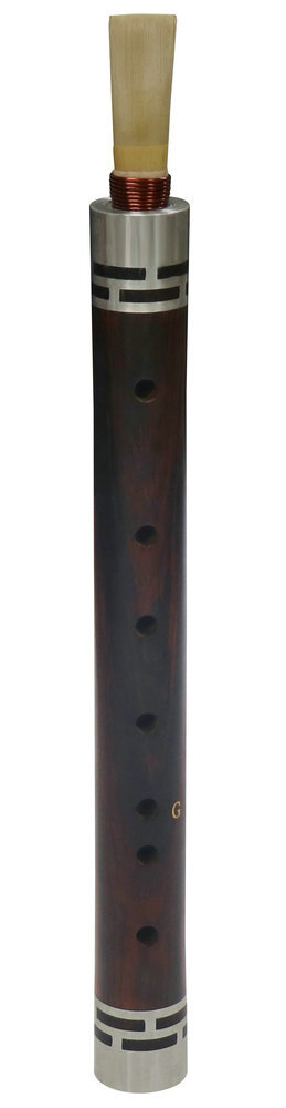 Premium Quality Aged Rosewood Guanzi Chinese Whistle G Key with Bag 管子