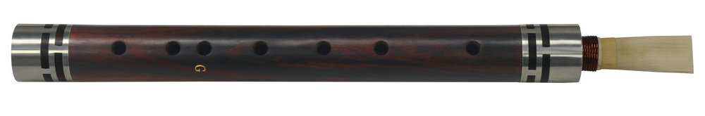 Premium Quality Aged Rosewood Guanzi Chinese Whistle G Key with Bag 管子