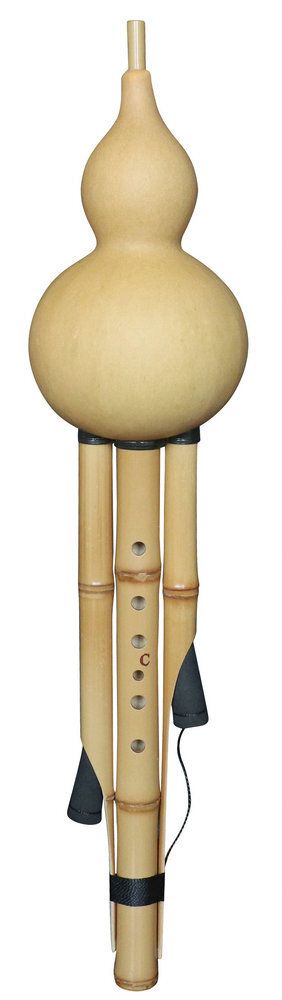 Buy Premium Quality Plain Style Baked Chinese Yunnan Free Reed Gourd & Golden Bamboo Instrument Hulusi 葫芦丝