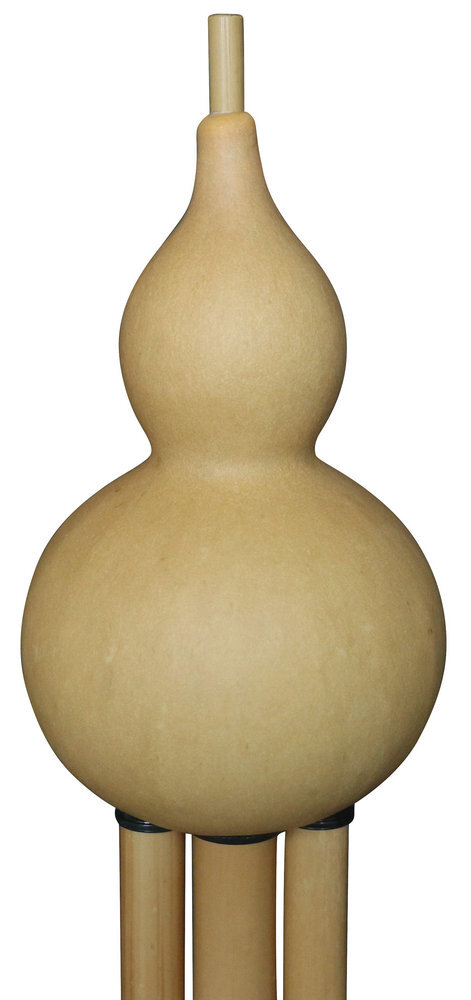 Buy Premium Quality Plain Style Baked Chinese Yunnan Free Reed Gourd & Golden Bamboo Instrument Hulusi 葫芦丝