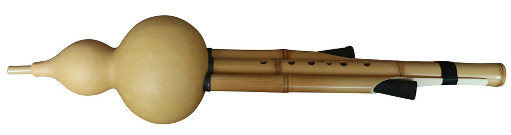 Buy Premium Quality Plain Style Baked Chinese Yunnan Free Reed Gourd & Golden Bamboo Instrument Hulusi 葫芦丝