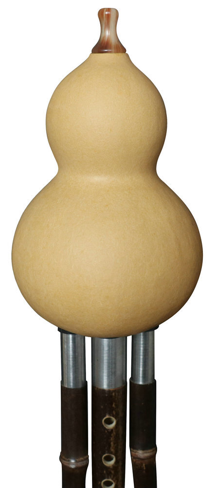 Buy Professional Level Plain Style Baked Chinese Yunnan Free Reed Gourd & Bamboo Flute Hulusi 葫芦丝