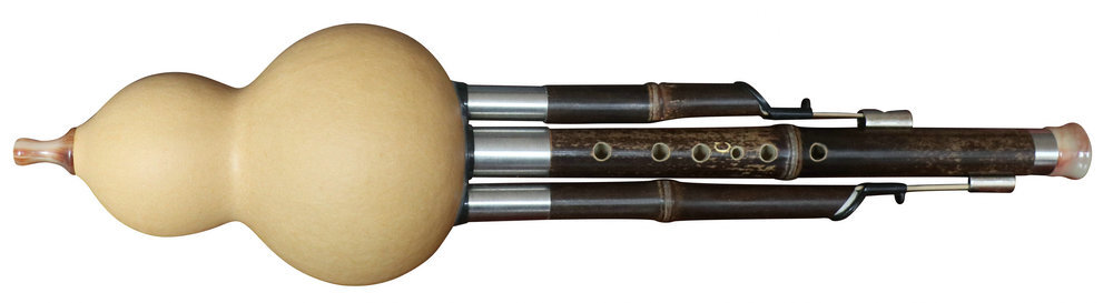 Buy Professional Level Plain Style Baked Chinese Yunnan Free Reed Gourd & Bamboo Flute Hulusi 葫芦丝
