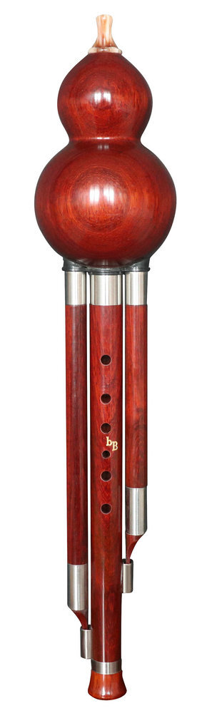 Buy Concert Grade Chinese Free Reed Gourd & Rosy Sandalwood Flute Hulusi Instrument 葫芦丝