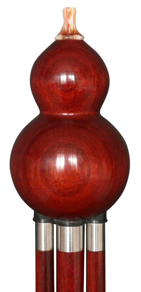 Buy Concert Grade Chinese Free Reed Gourd & Rosy Sandalwood Flute Hulusi Instrument 葫芦丝