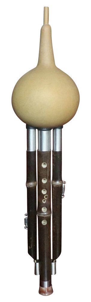 Buy Concert Grade Plain Style Baked Chinese Yunnan Free Reed Gourd & Bamboo Flute Hulusi 葫芦丝