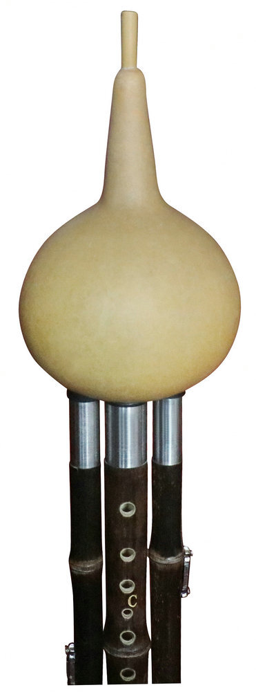 Buy Concert Grade Plain Style Baked Chinese Yunnan Free Reed Gourd & Bamboo Flute Hulusi 葫芦丝