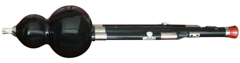 Buy Concert Grade Chinese Free Reed Gourd & Black Sandalwood Flute Hulusi Instrument 葫芦丝